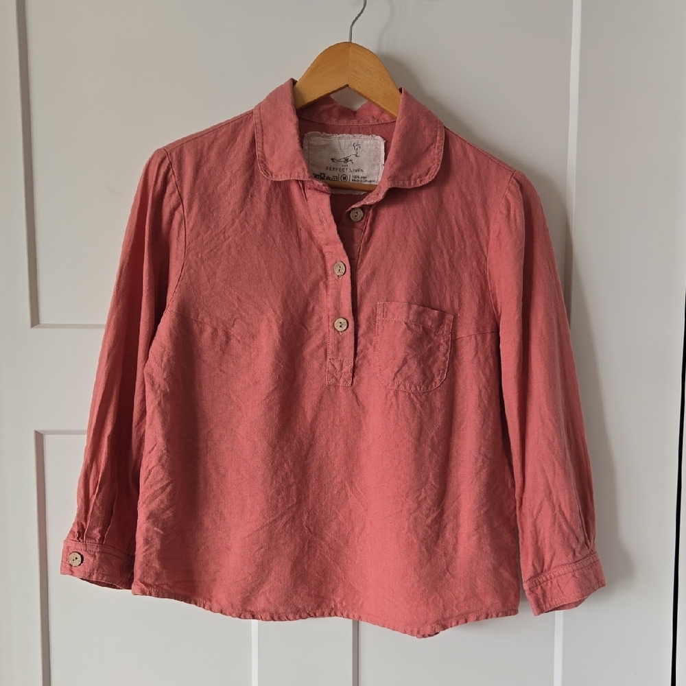 notPERFECTLINEN Women's Pink Top